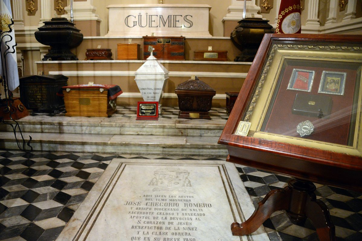 14 Sixth Salta Bishop Jose Gregorio Romero And Carmen Puch de Guemes Wife of Martin Inside Panteon de las Glorias del Norte Inside Salta Cathedral